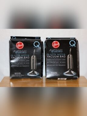Hoover Genuine Platinum Collection Q-HEPA Media Vacuum Bags - (4) Total. New.